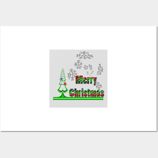 Merry Christmas Posters and Art